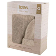totes-toasties-chunky-woven-blanket-scarf-and-hat-set---oat-creamgrey-34518454