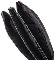 Sac bandoulière en toile recyclée Roka Carnaby XL - Vert artichaut mélangé