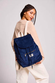 Sac à dos Hindbag Eliot - Velours Bleu Marine