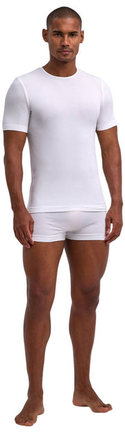 Falke Daily Seamless T-Shirt à Col Rond - Blanc