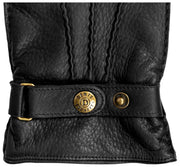 Gants en cuir de cerf Dents Whitchurch - Noir
