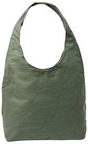 Roka Hoxton Grand sac à bandoulière en toile de coton - Vert saule