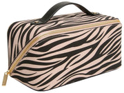 Alice Wheeler London Valise de Train à Imprimé Animal - Noir/Zèbre