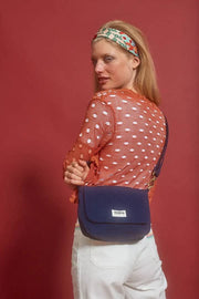 Sac à bandoulière matelassé Hindbag Margault - Bleu marine