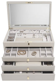 Grande boîte à bijoux de luxe Stackers - Crème d'avoine