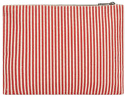 Pochette Zippée Hindbag Ema Medium - Rayures Rouges
