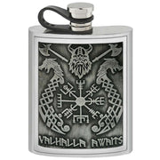 english-pewter-company-6oz-pewter-valhalla-hip-flask---silvergrey-34391218