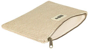 Pochette Zippée Moyenne Tissée Hindbag Ema - Beige Nude