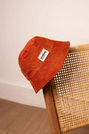 Chapeau Bob Hindbag - Velours Brique Orange