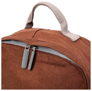 Petit sac à dos en toile de coton Roka Hampton - Lindt Brown
