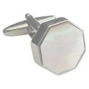 david-van-hagen-mother-of-pearl-octagonal-cufflinks---whitesilver-34498474