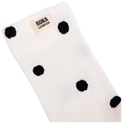 Chaussettes Roka Wimbledon Crew - Marshmellow White Dot