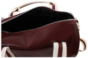 Fred Perry Classic Mini Barrel Bag - Oxblood/Ecru Crème
