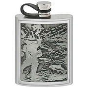 english-pewter-company-6oz-embossed-fishing-hip-flask---silver-34391401