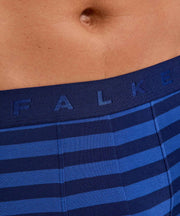 Falke Boxer Rayé Daily Comfort - Bleu Royal