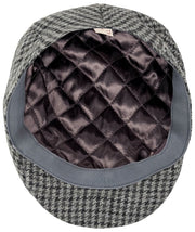 Casquette Plate Dents Blashford Tweed - Gris Charbon