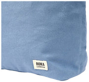 Roka Hoxton Grand sac à bandoulière en toile de coton - Bleu aviation