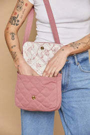 Sac à bandoulière matelassé Hindbag Margault - Rose Blush