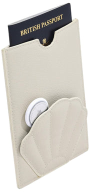 Pochette pour passeport Stackers Shell - Crème d'avoine