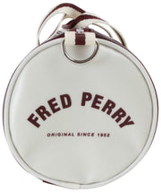 Fred Perry Classic Mini Barrel Bag - Oxblood/Ecru Crème