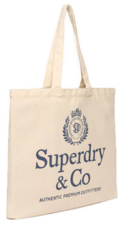 Superdry & Co Sac Cabas - Marron Naturel/Marine Éclipse