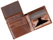 Portefeuille à deux volets Dents Itchen - Marron cognac