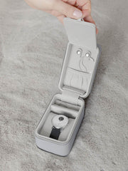 Boîte à bijoux et montres de voyage Stackers - Gris galet