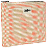 Pochette Zippée Moyenne Tissée Hindbag Ema - Rose Corail