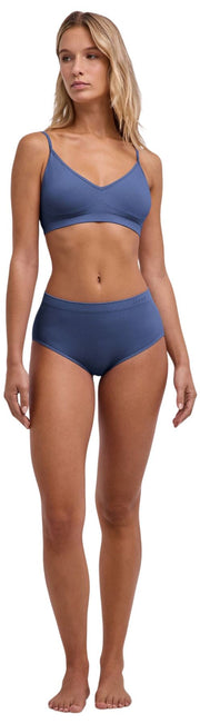Falke Daily Seamless Mid Taille Slip - Captain Blue