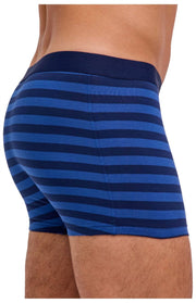 Falke Boxer Rayé Daily Comfort - Bleu Royal