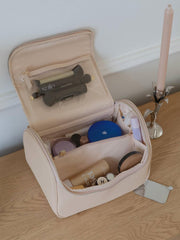 Grande trousse à maquillage Stackers - Raphia Blush