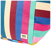 Roka Marylebone Grand sac fourre-tout surdimensionné en toile de coton - Larges rayures multiples