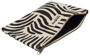 Pochette Zippée Hindbag Ema Medium - Zebra Crème