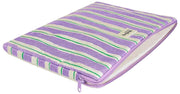 Housse pour ordinateur portable Hindbag Ava Medium 15 pouces - Rayures vertes/parme