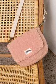 Sac à Bandoulière Hindbag Margault Teddy - Rose Poudré