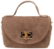 Mini sac Bambou en daim Elie Beaumont - Beige vison
