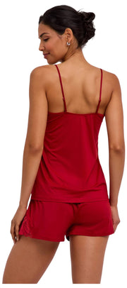 Falke Delicate Touch Chemise Top - Vintimille Rouge