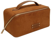 Alice Wheeler London Kensington - Valise de train en daim - Fudge Tan