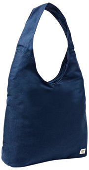 Roka Hoxton Grand sac à bandoulière en toile de coton - Bleu amiral