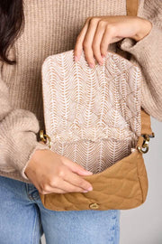 Sac à bandoulière matelassé Hindbag Margault - Marron cannelle