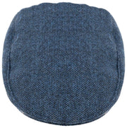 Casquette Plate en Tweed à Chevrons Dents Grafham - Marine Navy
