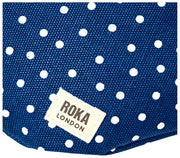 Sac banane en toile de coton Roka Mill Hill - Navy Polka Dot