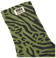 Chaussettes Roka Wimbledon Crew - Vert Artichaut Animal Mixte