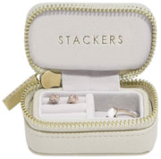 Grande boîte à bijoux de voyage zippée Stackers - Avoine