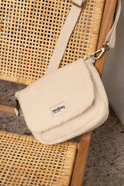 Sac à Bandoulière Hindbag Margault Teddy - Blanc Arctique