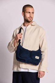 Sac à bandoulière multi-poches Hindbag Emile - Bleu marine