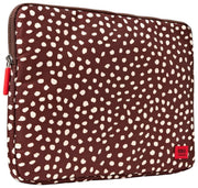Étui pour ordinateur portable en toile recyclée Roka Brick Lane - Tache marron