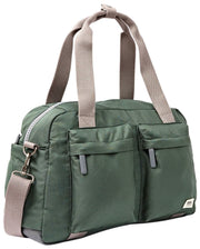 Petit sac de sport en toile recyclée Roka Gatwick - Vert orage