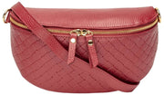 Sac à bandoulière tissé Elie Beaumont - Rouge sang de bœuf