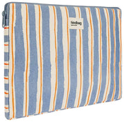 Hindbag Ava Small Housse pour ordinateur portable 13 pouces - Rayures orange/bleu